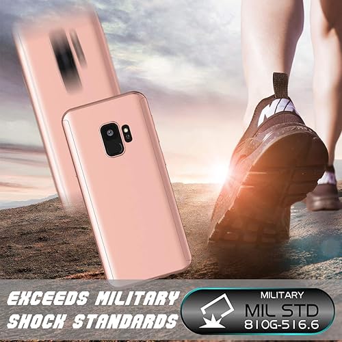 Miniatura 4 de NJJEX Funda para Samsung Galaxy S9 (5.8"), para Galaxy S9 con protector de pantalla, N360 360 de cuerpo completo ultra delgada de doble capa dura