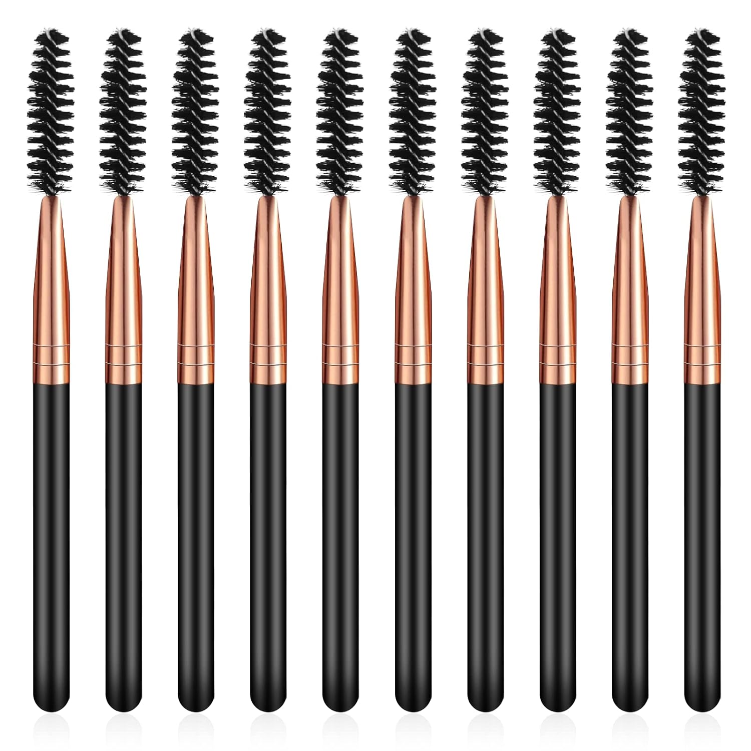 10pcs Eyelash Brush Spoolies for Eyebrows Mascara Brush