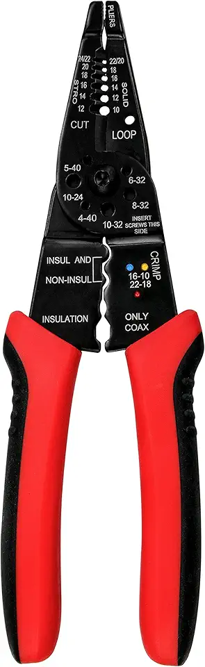 YIYITOOLS Wire Stripper Cutter Wire Stripping Tool - 8 Inch, Multi-Function Hand Tool，Professional Handle Design And Refined Craftsmanship.,XT-1-001