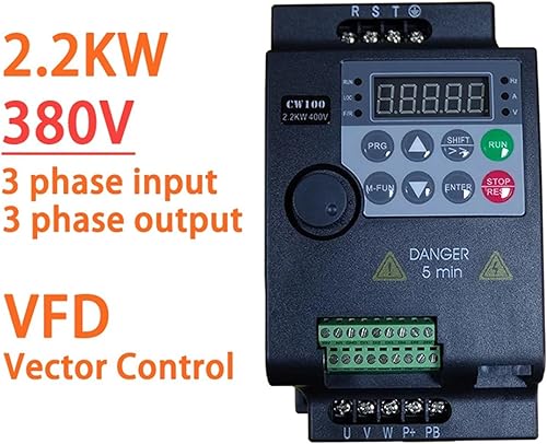 Miniatura 2 de 2.2KW 380V 3 Fase de entrada y salida 3HP VFD Variable Frecuencia Drive Convertidor Controlador para Motor Ventilador Control de Velocidad Inversor