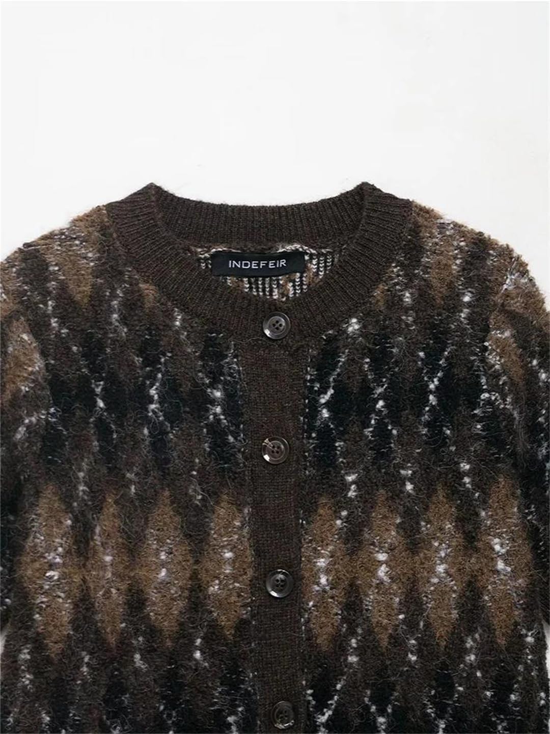 Womens Printed Short Sleeve Knit Cardigan Casual Knit Cardigan