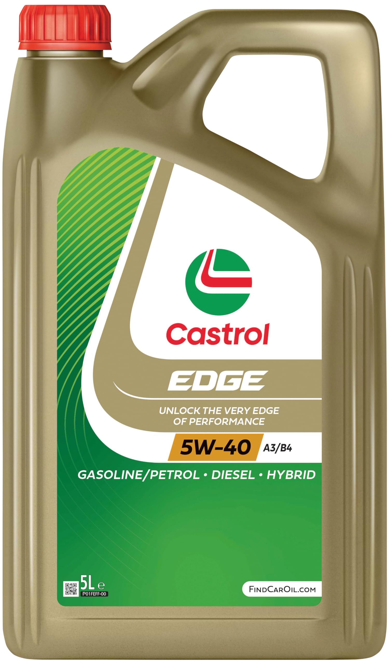 Castrol EDGE 5W-40 A3/B4 Motoröl, 5L, Gold : Amazon.de: Auto