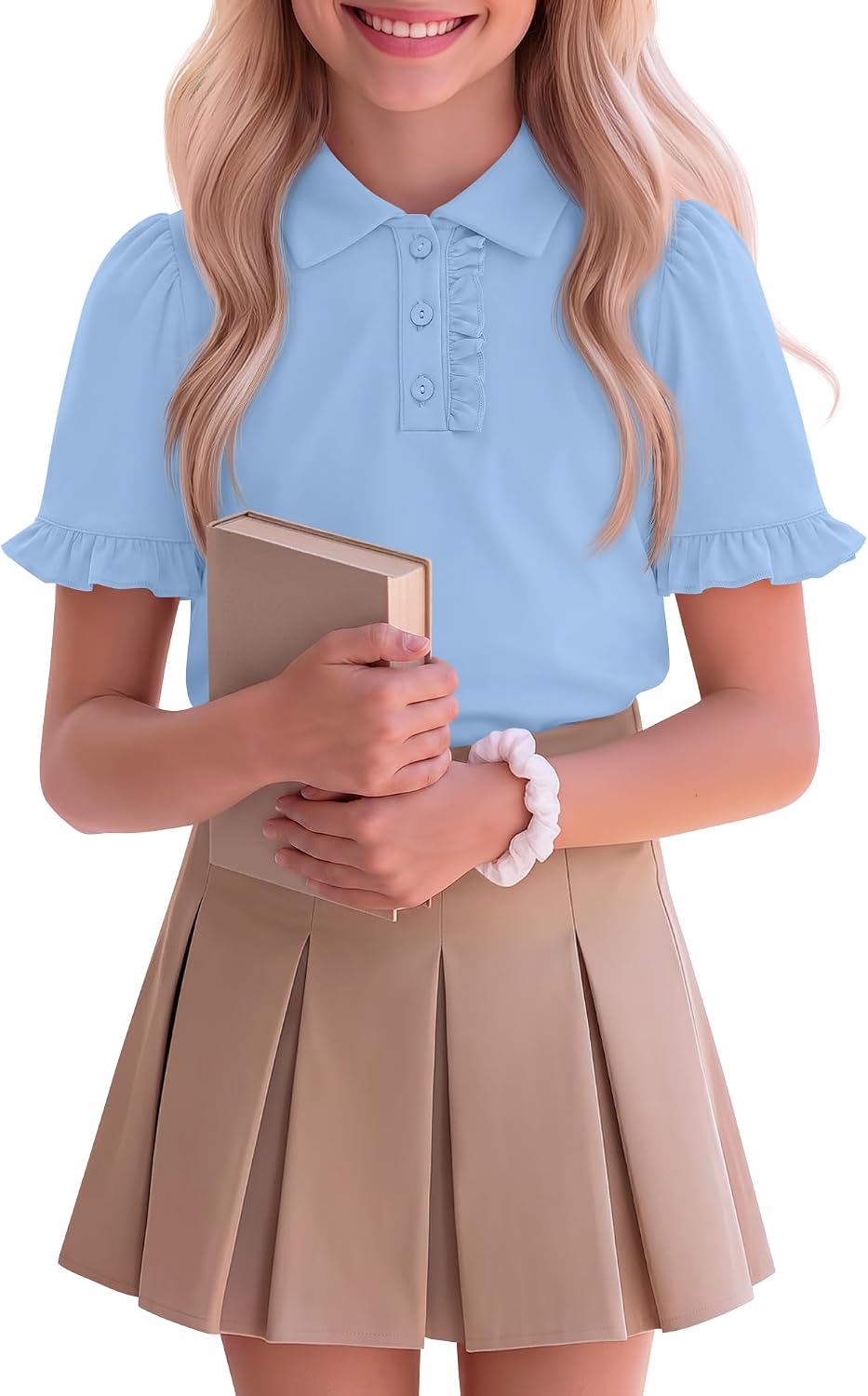 Xaatren Girls Uniform Polo Shirts 5-14Y