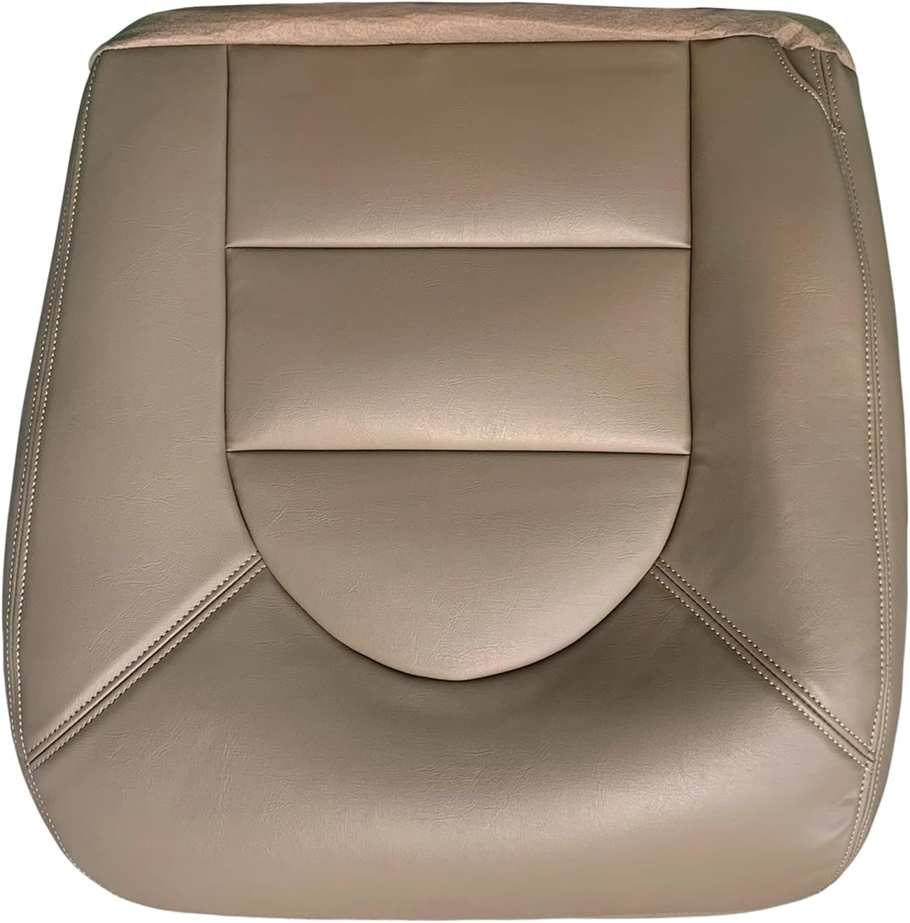 Driver and Passenger Leather Seat Covers Tan Replacement for 1999-2000 F250 350 Lariat XLT image 3 of 5 B0DLGP8F2N