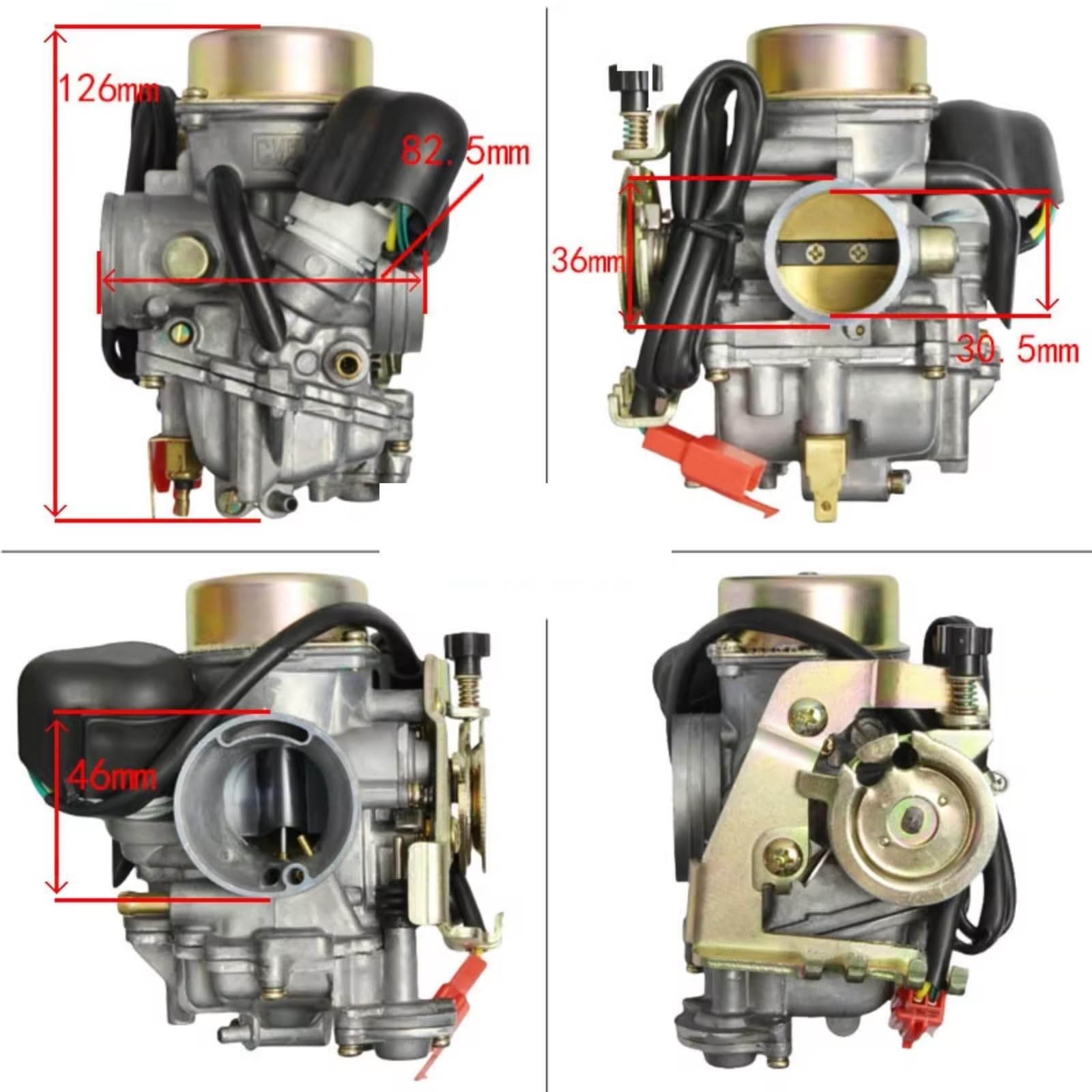 Carburador Motor Componente Compatible Con Linhai Para 260cc Para 300cc Para Atv Para Utv Cvk30 Piezas De Motor Carburador Motocicleta 30 Mm Carburadores