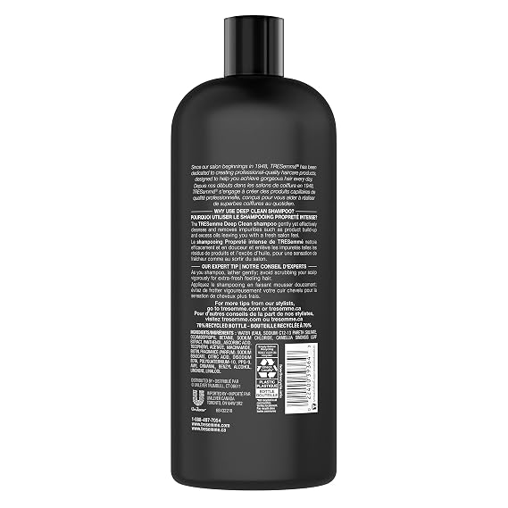TRESemme Cleansing Shampoo for Daily Use, Clean & Replenish Vitamin C and Green Tea Clarifying Shampoo Formula, 28 oz