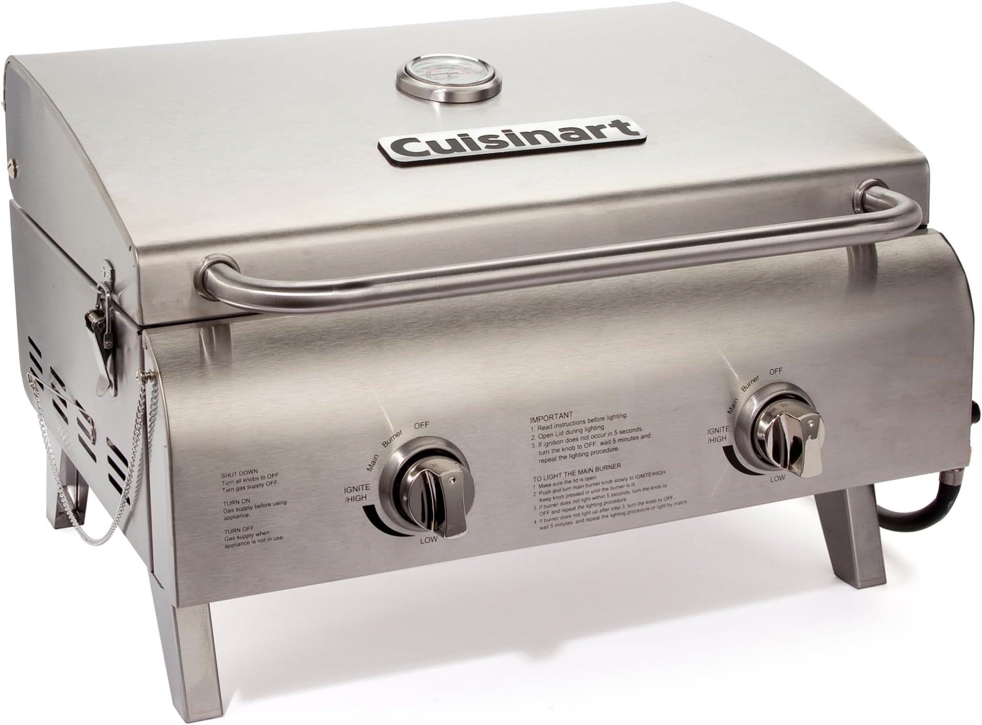 Cuisinart CGG-306 Chef's Style Tabletop Portable Propane Grill