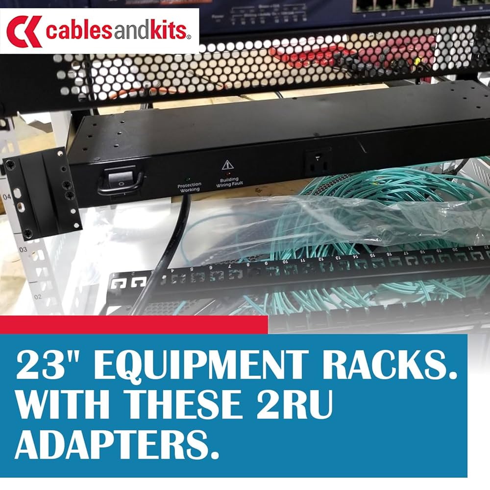 Amazon.com: Cables and Kits - 2RU Rack Adapter (2U