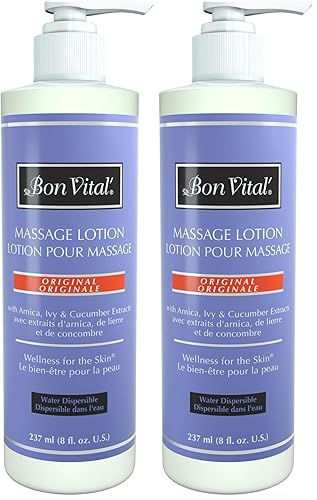 Miniatura 7 de Bon Vital' Loción de masaje original para una base de masaje versátil para relajar los músculos doloridos y reparar la piel seca, fórmula ligera y
