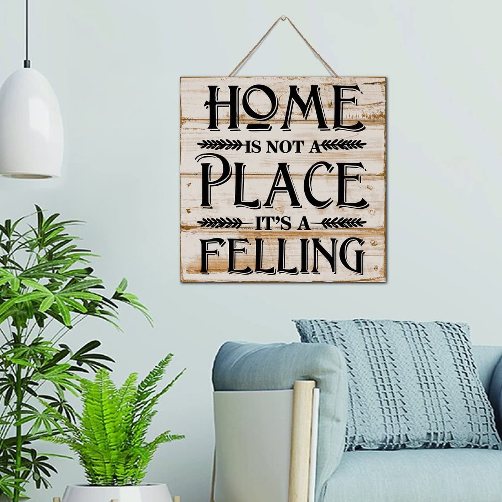 Plaque en bois rustique cadeau idéal pour pendaison de crémaillère