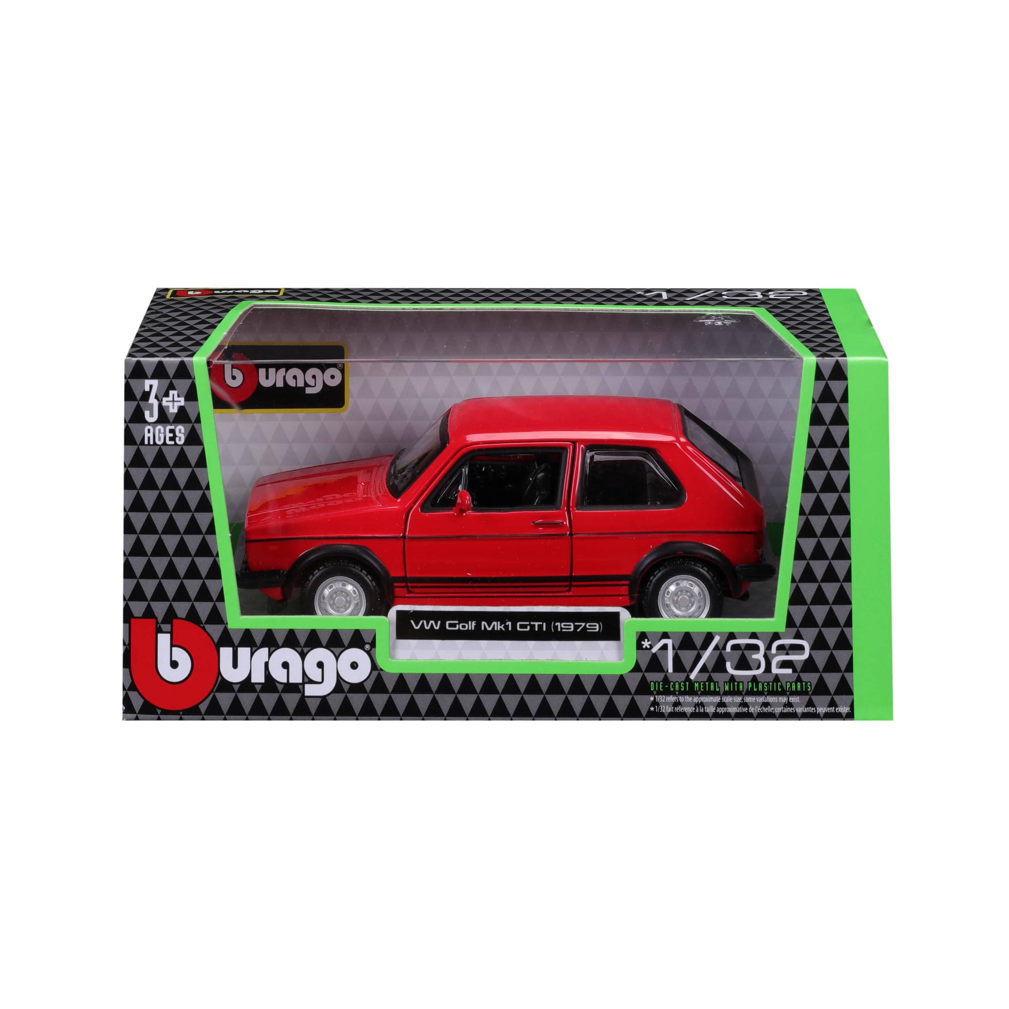 1:32 1979 VW GOLF MK1 GTI WINDOW BOX, Red