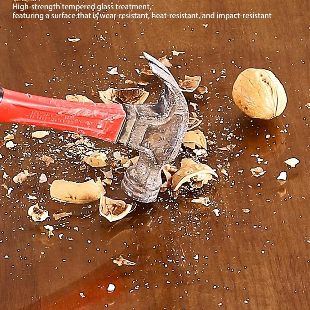 32 inch Round Tempered Glass Table Top - Pencil Polishing Edges, Scratch Resistant & Safety Replacement Glass for Dining Coffee Patio(48cm/19in)