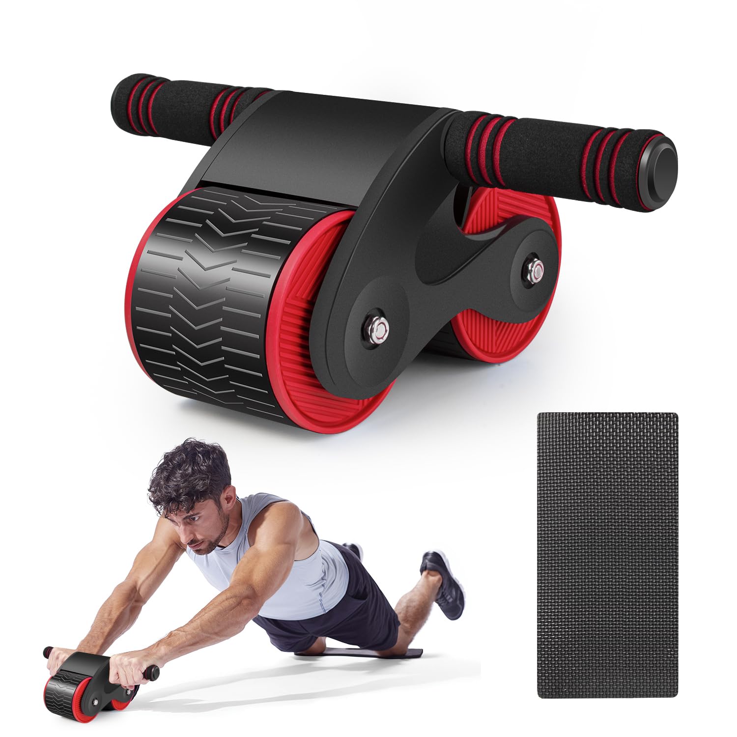 Ab Wheel Roue Abdominale Silencieuse DINHEAROM - Équipement Fitness Renforcement Musculaire Ab Wheel Roue Abdominale Silencieuse DINHEAROM - Équipement Fitness Renforcement Musculaire