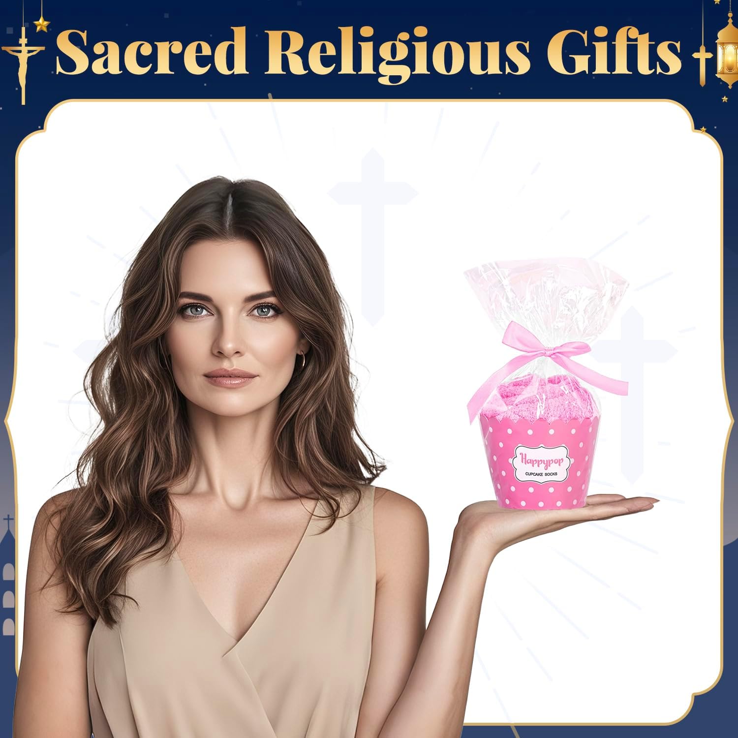 HAPPYPOP Christian Gifts Ideas - Easter Socks, Jesus Serenity Prayer Gifts, Religious Socks - Image 2