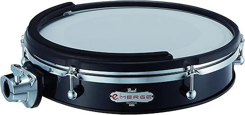 Pearl Almohadilla de batería electrónica, negro azabache (EM14TC)