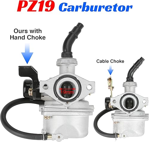 Miniatura 2 de YOXUFA PZ19 Carburador de carbohidratos 78 Twist Acelerador Kit para TaoTao DB10 DB14 DB24 Baja DR70 DR90 Coolster Apollo SSR Xmotos X-Pro Thumpstar