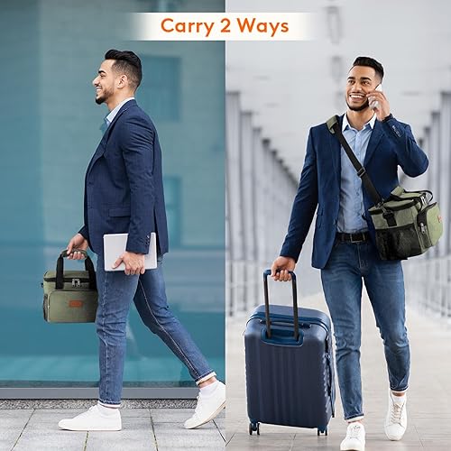 Miniatura 167 de Lifewit Bolsa de Almuerzo Mediana Aislada Caja de Almuerzo Hielera Suave Bolsa Refrigerante para Adultos Hombres Mujeres, Gris 12 Latas (9L)