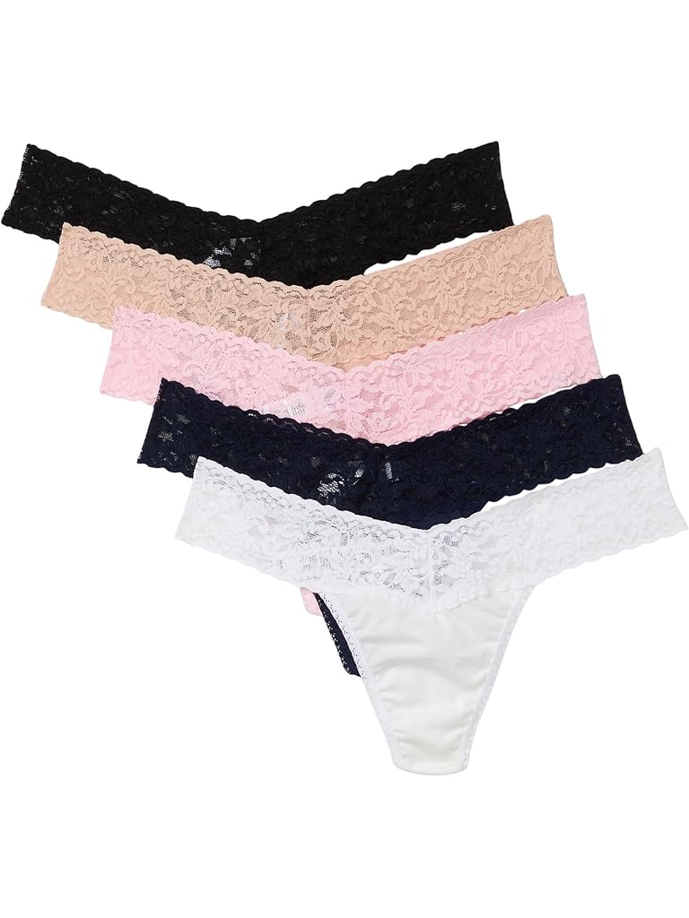 Multi Hanky Panky Supima Cotton Low Rise Thong 5 Pack