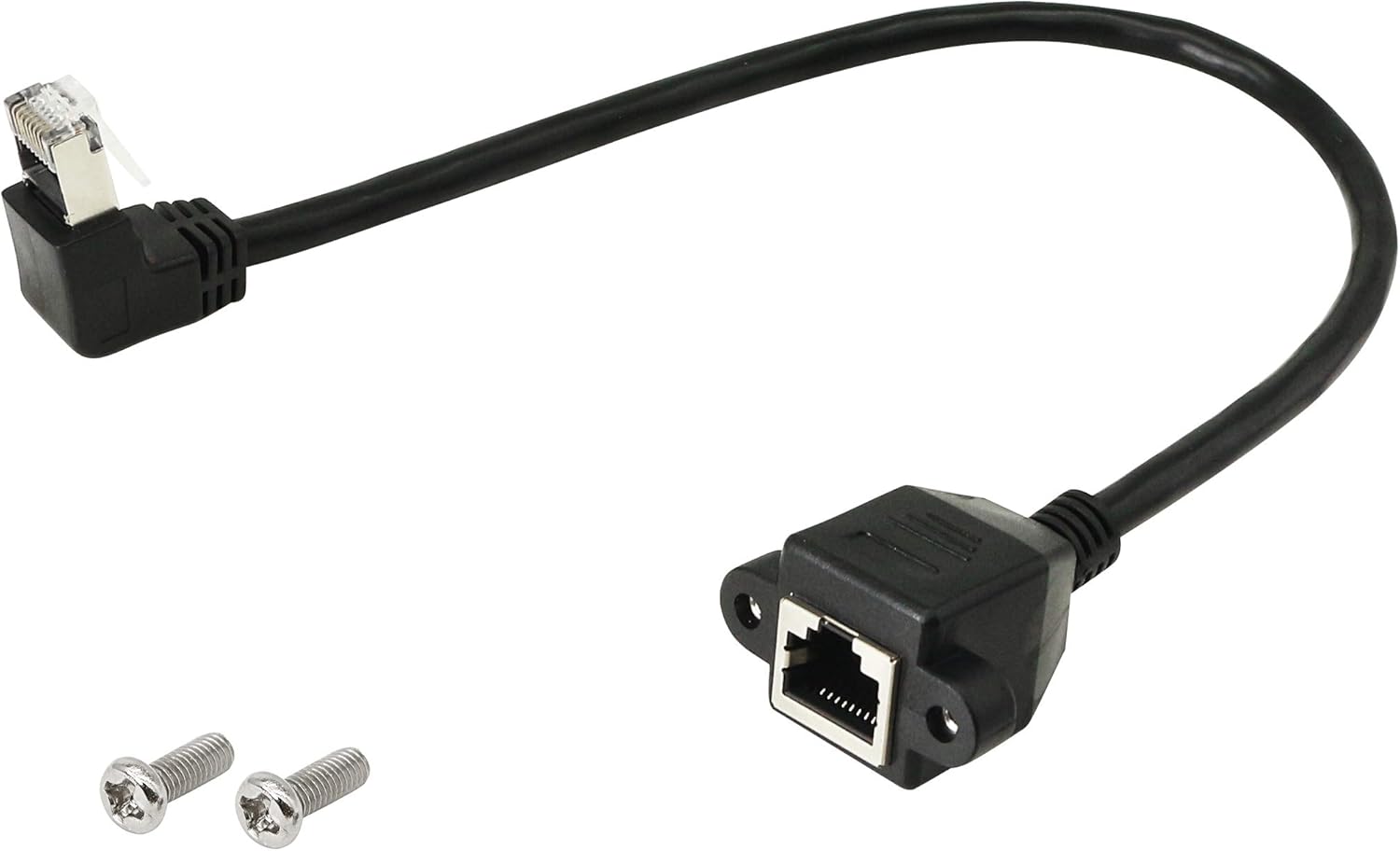 SinLoon RJ45 Adapter Cable 90 Degree Upward Male to Famale Switch