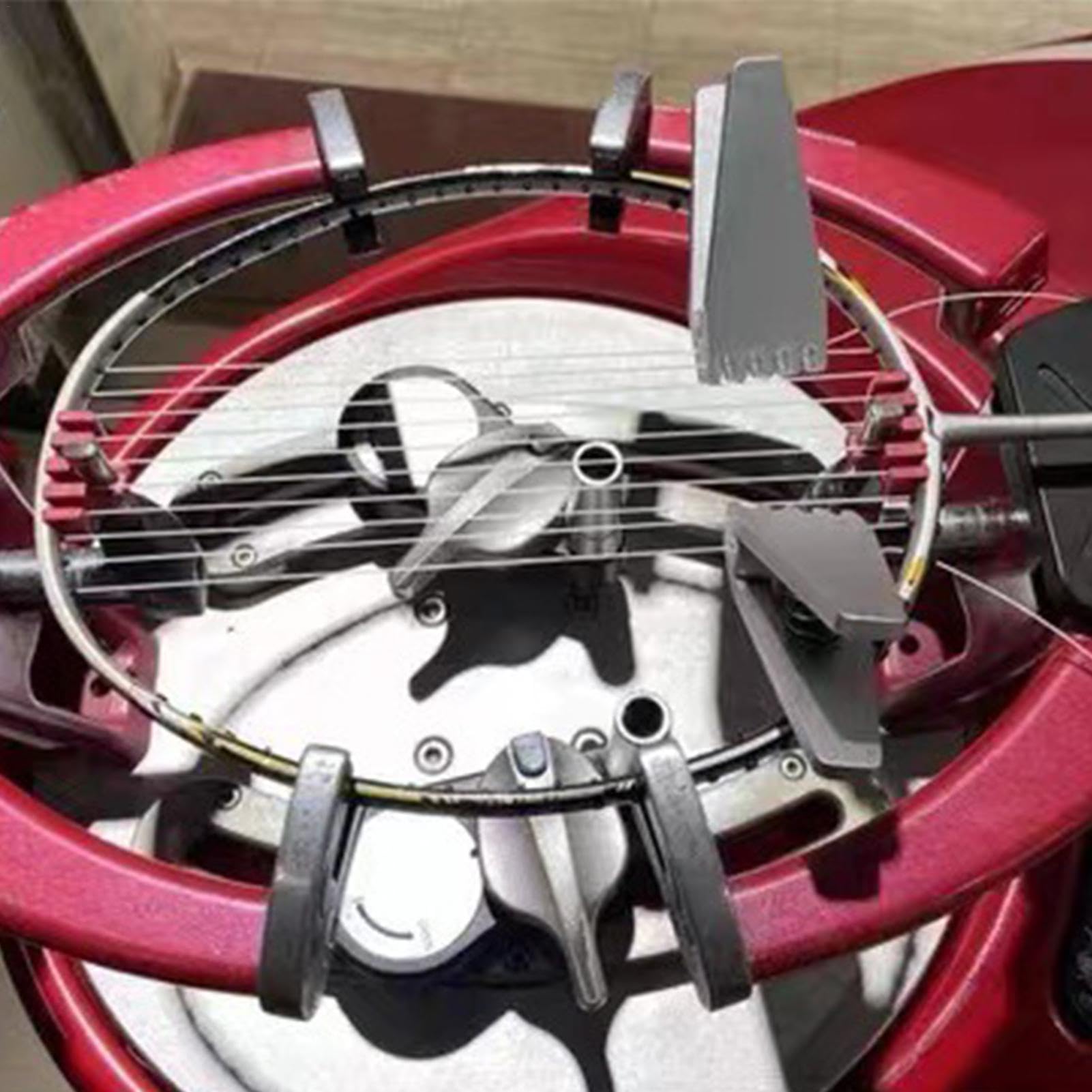 Morsetto di Tensione per Racchetta da Badminton, Morsetto di avviamento per Badminton, a 5 Denti, per Racchette da Badminton, in Lega di Alluminio, Accessori per Macchine per incordatura, Pinza per