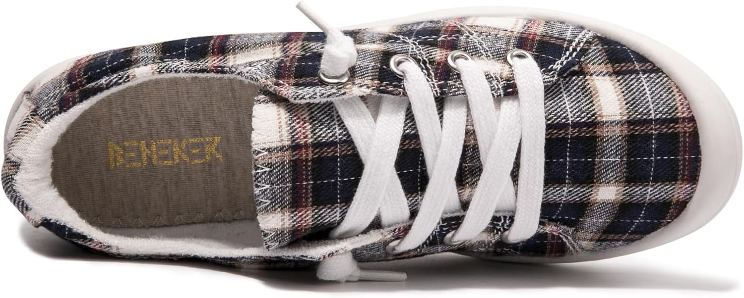 Women's Slip On Canvas Sneaker Low Top Casual Walking Shoes Classic Comfort Flat Fashion Sneakers - Image 4