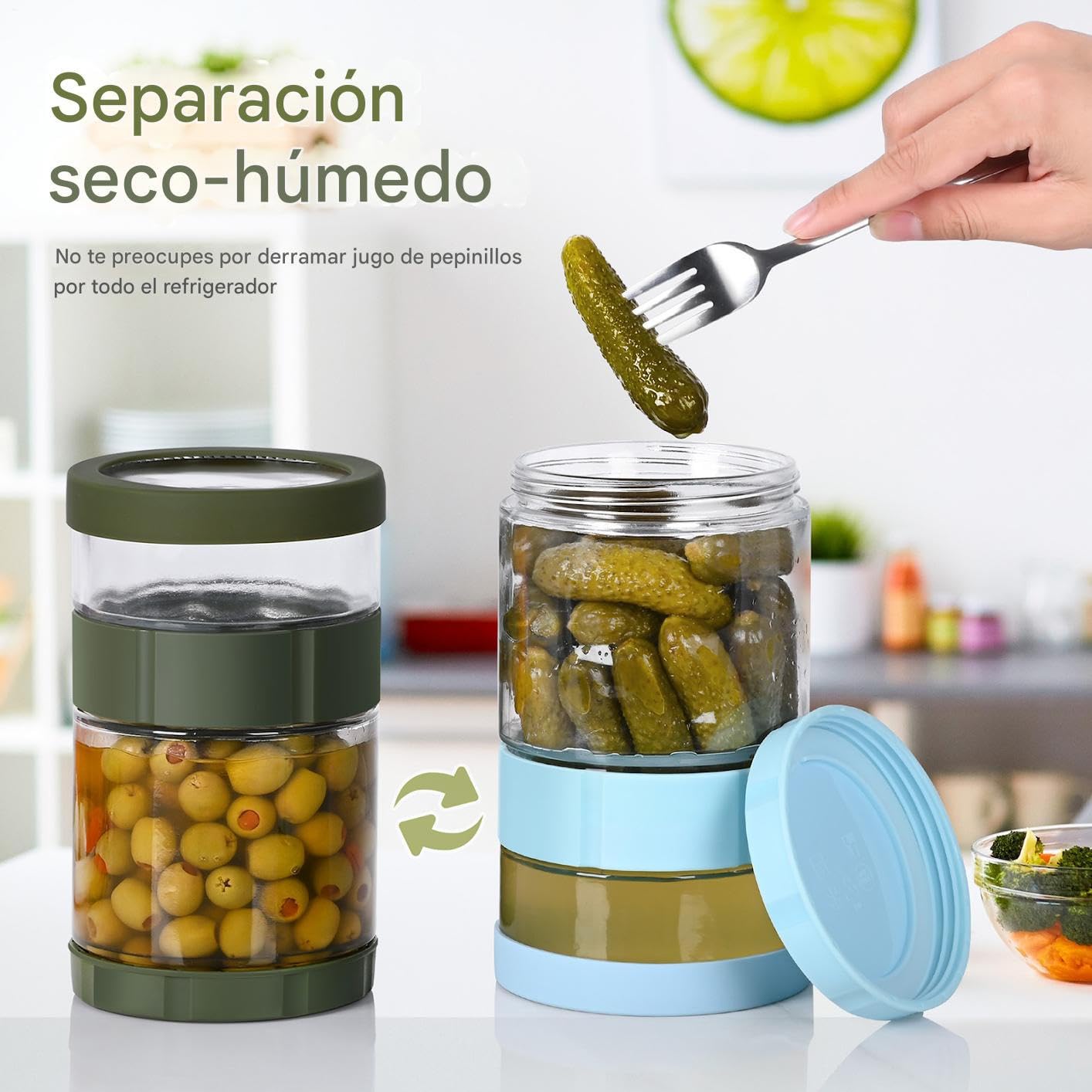 Genérico Einmachglas | auslaufsichere Aufbewahrung | Reversible Glasflasche | breiter rutschfester Silikondeckel für Gärung, Süßigkeiten, , Honig, Lebensmittelzubereitung