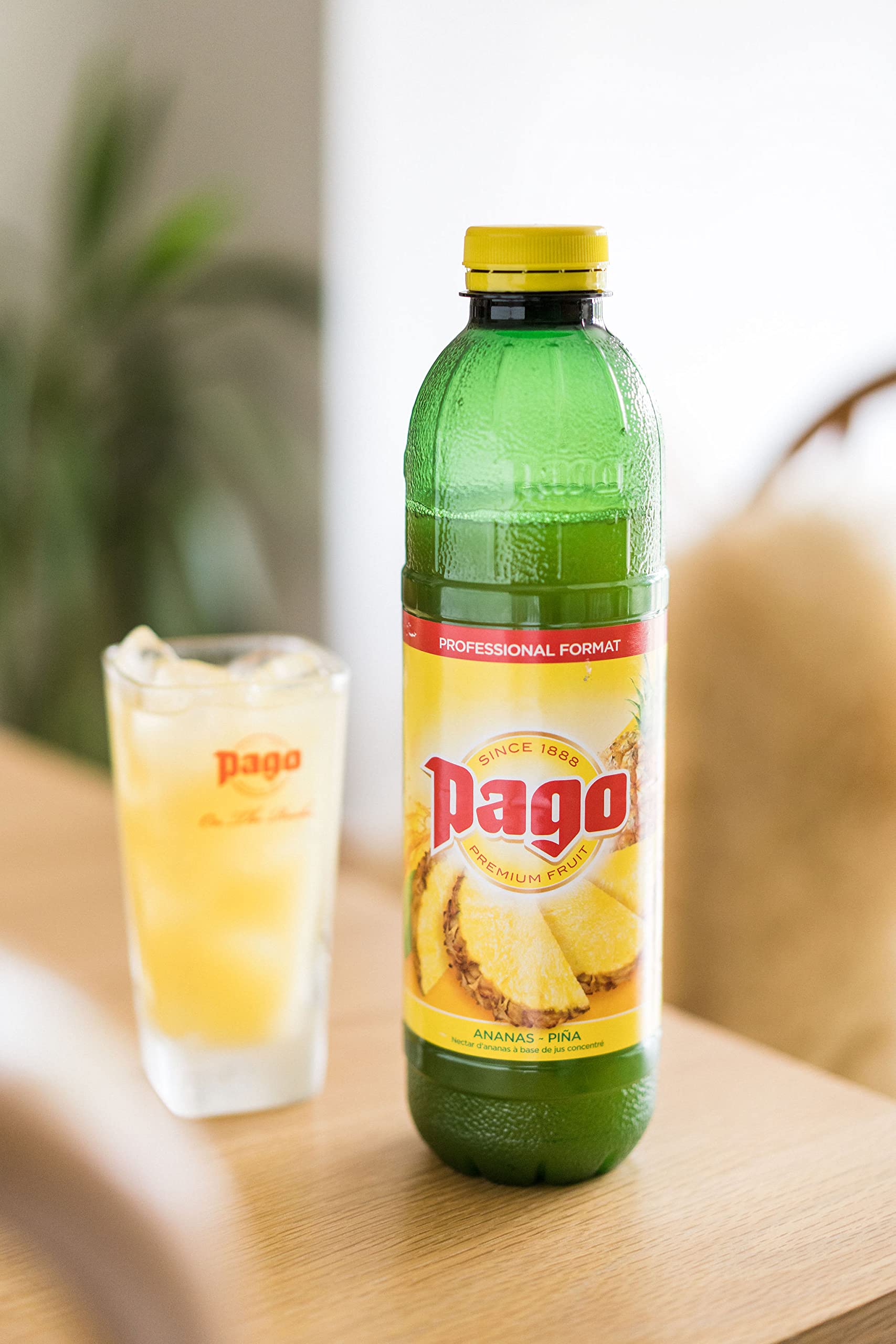 Zumos Pago - Néctar de Piña a partir de Zumo de piña Pack 6 x 1L Clásicos