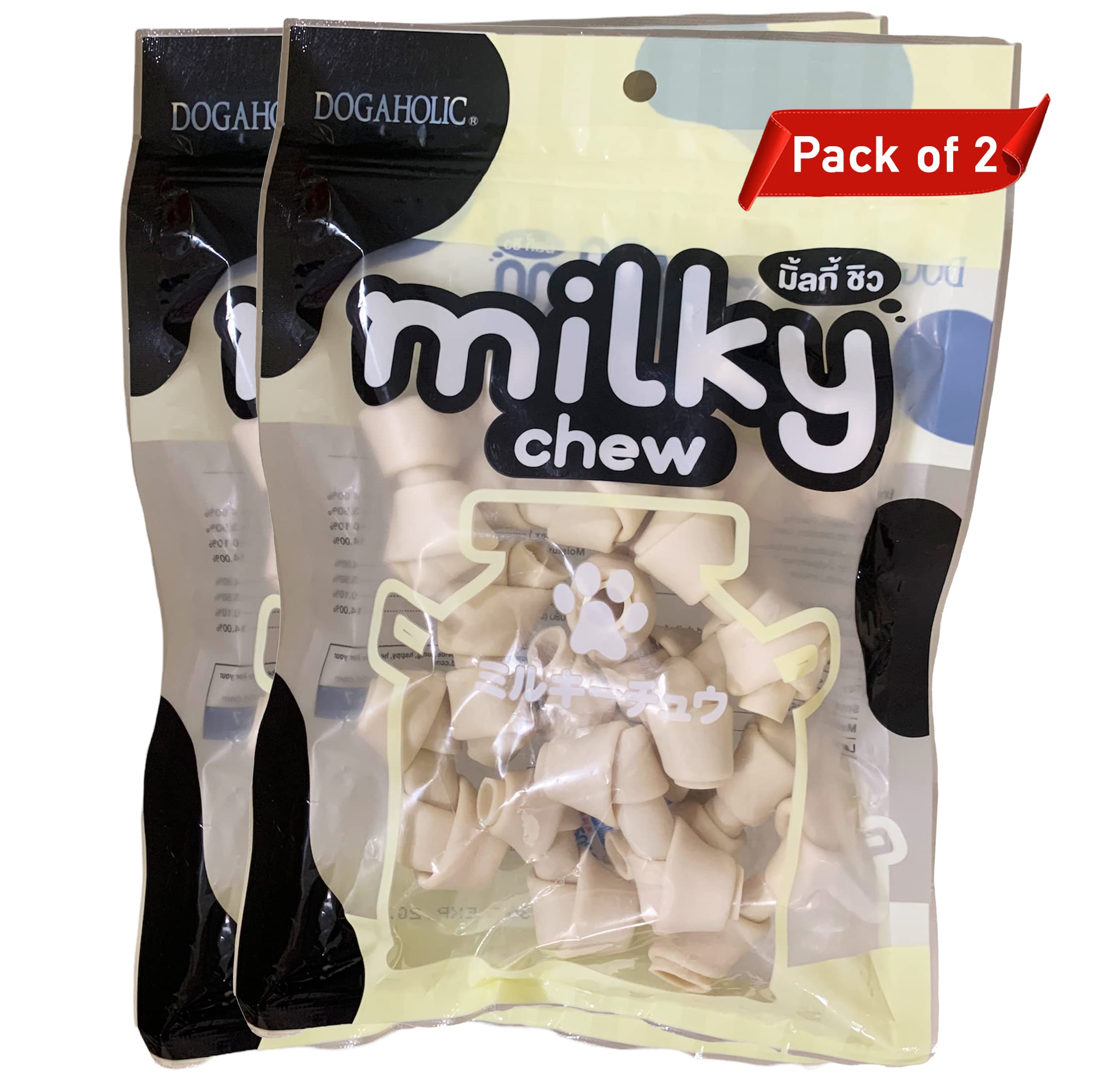 Dogaholic Dog Treats: Milky Chew Pet Treats by For The Fur Kids (Bone Style, Pack of 2) (B09WRLPNV1) Amazon Price History, Amazon Price Tracker