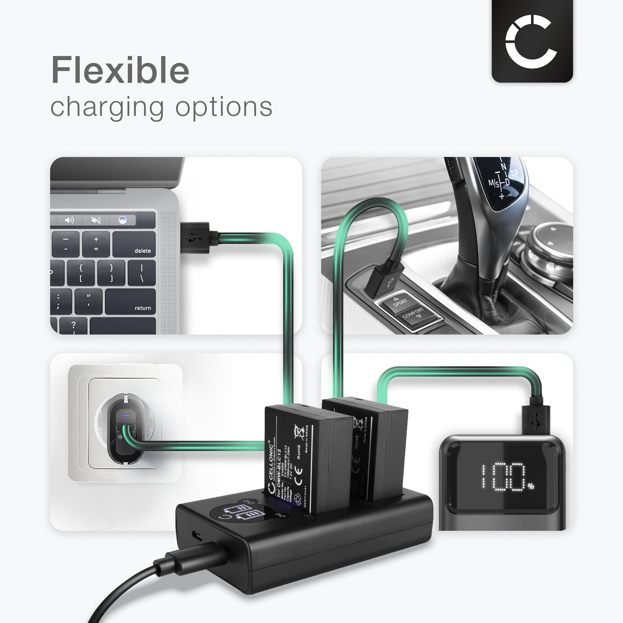 CELLONIC, Batterie BLS-50 Pour Appareil Photo - Compatible Avec Olympus