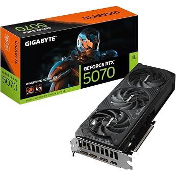 Gigabyte GeForce RTX 5070 WINDFORCE OC SFF 12G Graphics Card - 12GB GDDR7, 192 bit, PCI-E 5.0, 2542 MHz Core Clock, 3 x DP 2.