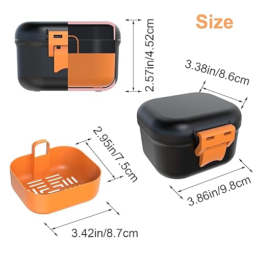 Miniatura 2 de Leak-Proof Denture case Denture Bath Case with Strainer, Denture Bath Box with Filter, Denture Cup for Soaking Dentures, Travel Retainer Cleaning