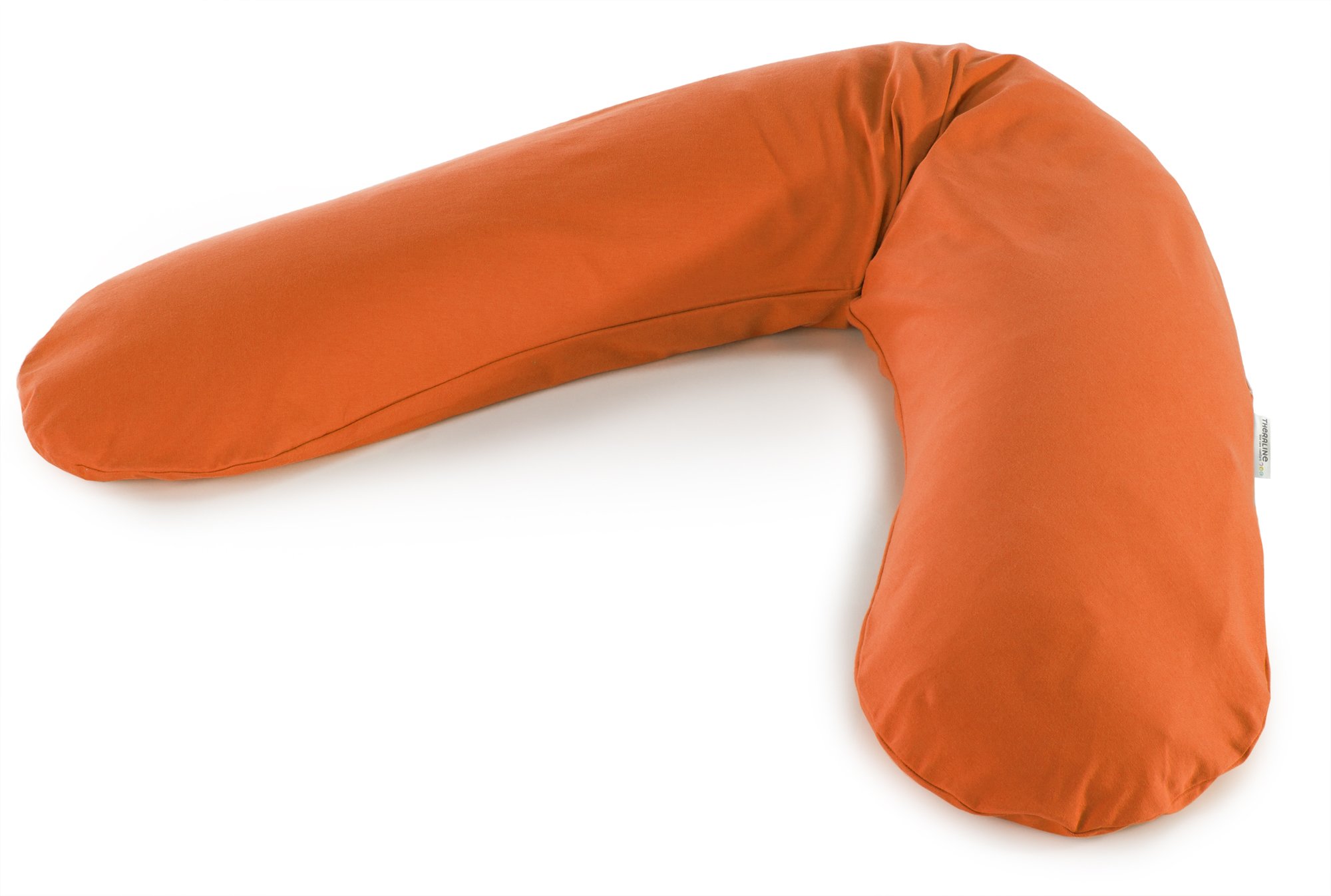 Theraline Cojín de lactancia original con relleno de fibra hueca de poliéster, color rojo y naranja
