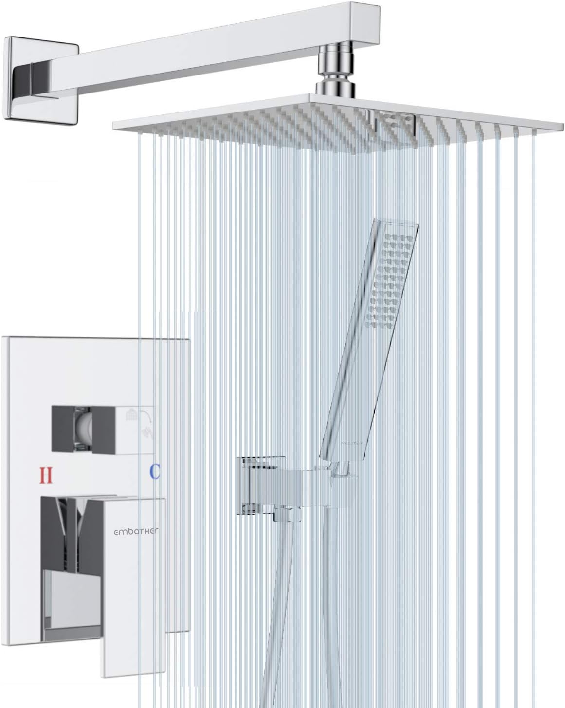 EMBATHER Shower System, Shower Faucets Sets Complete For Bathtroom