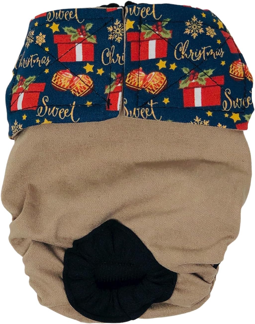 on Brown Dog Diaper, XS, Without Tail Hole - Made in USA