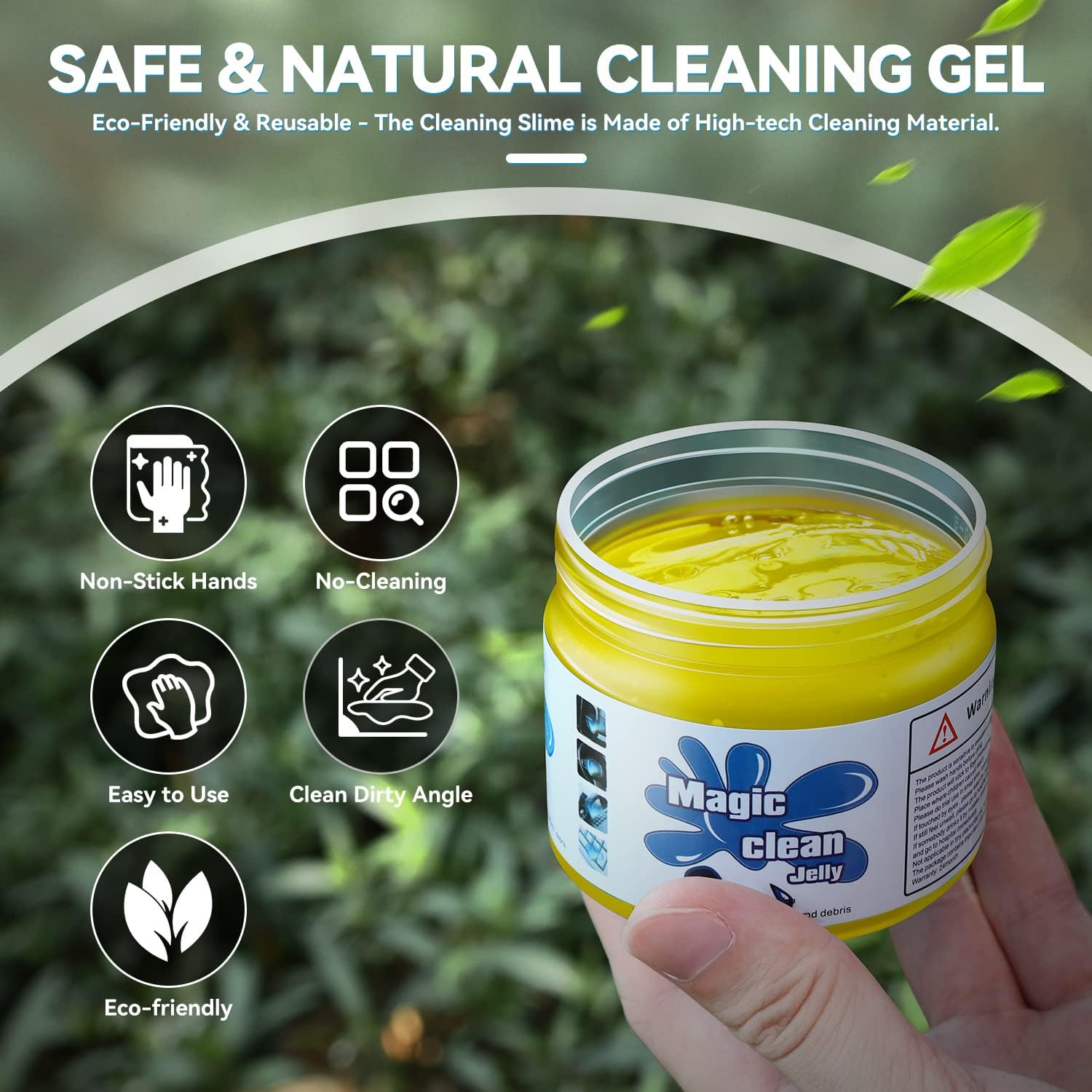 Auto Dynasty 2024 Universal Home/Office Keyboard/Interior Car Air Vent Auto Detailing Car Slime Cleaner Dust Cleaning Removal Gel Putty Jelly, Yellow