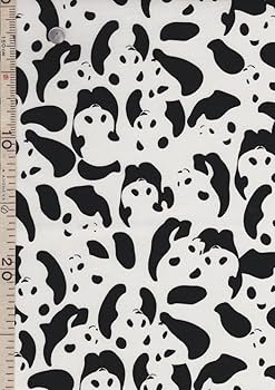 ブランコに乗ったパンダパネル生地　ハンドメイド ブランコに乗ったパンダパネル生地 ハンドメイド