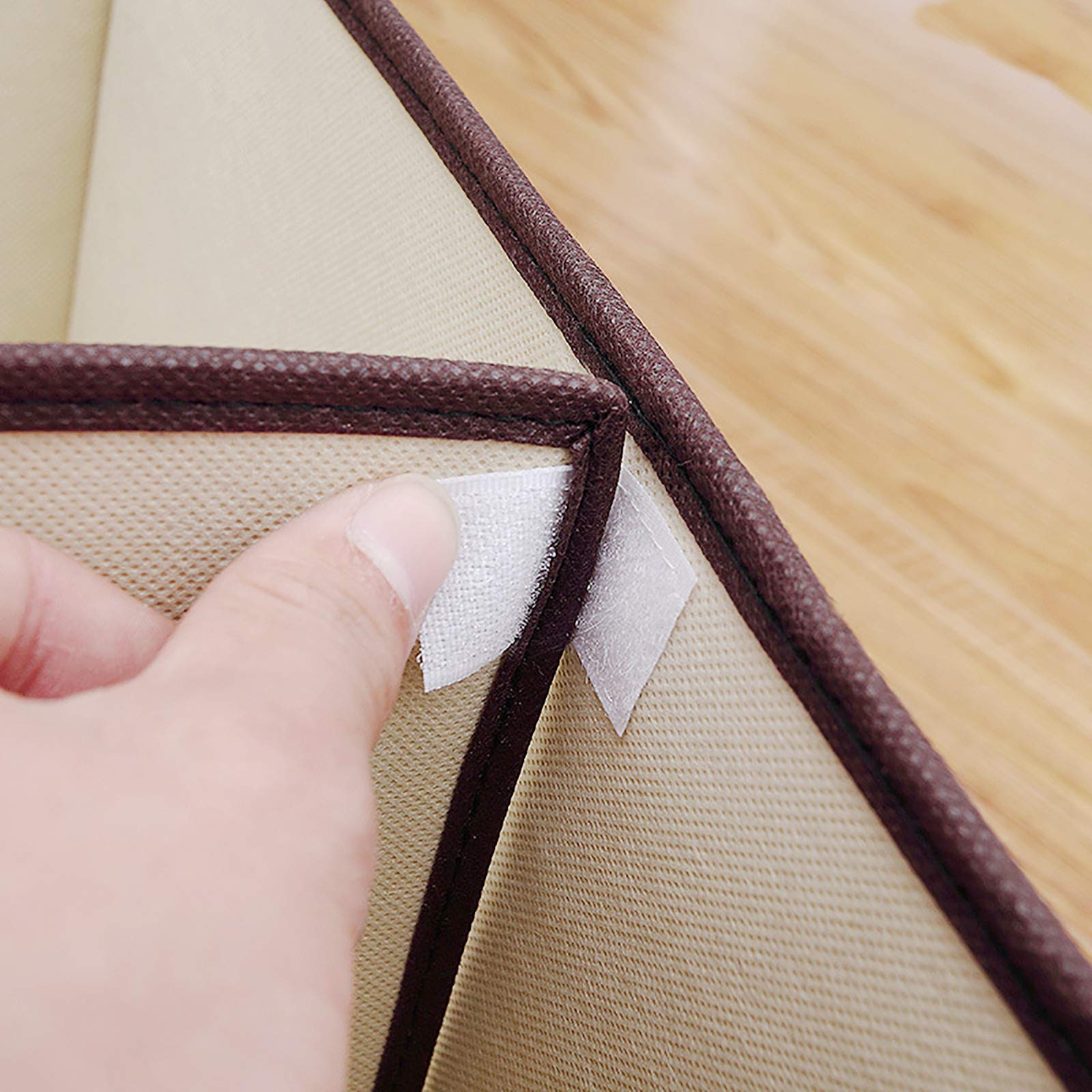 1 x Stoff-Schubladen-Organizer für Socken, Krawatten, Zubehör – ordentliche Schrank-Aufbewahrungsbox mit Trennwänden für effiziente Kleiderschrank-Organisation, platzsparende Lösung, Schrank-Organizer