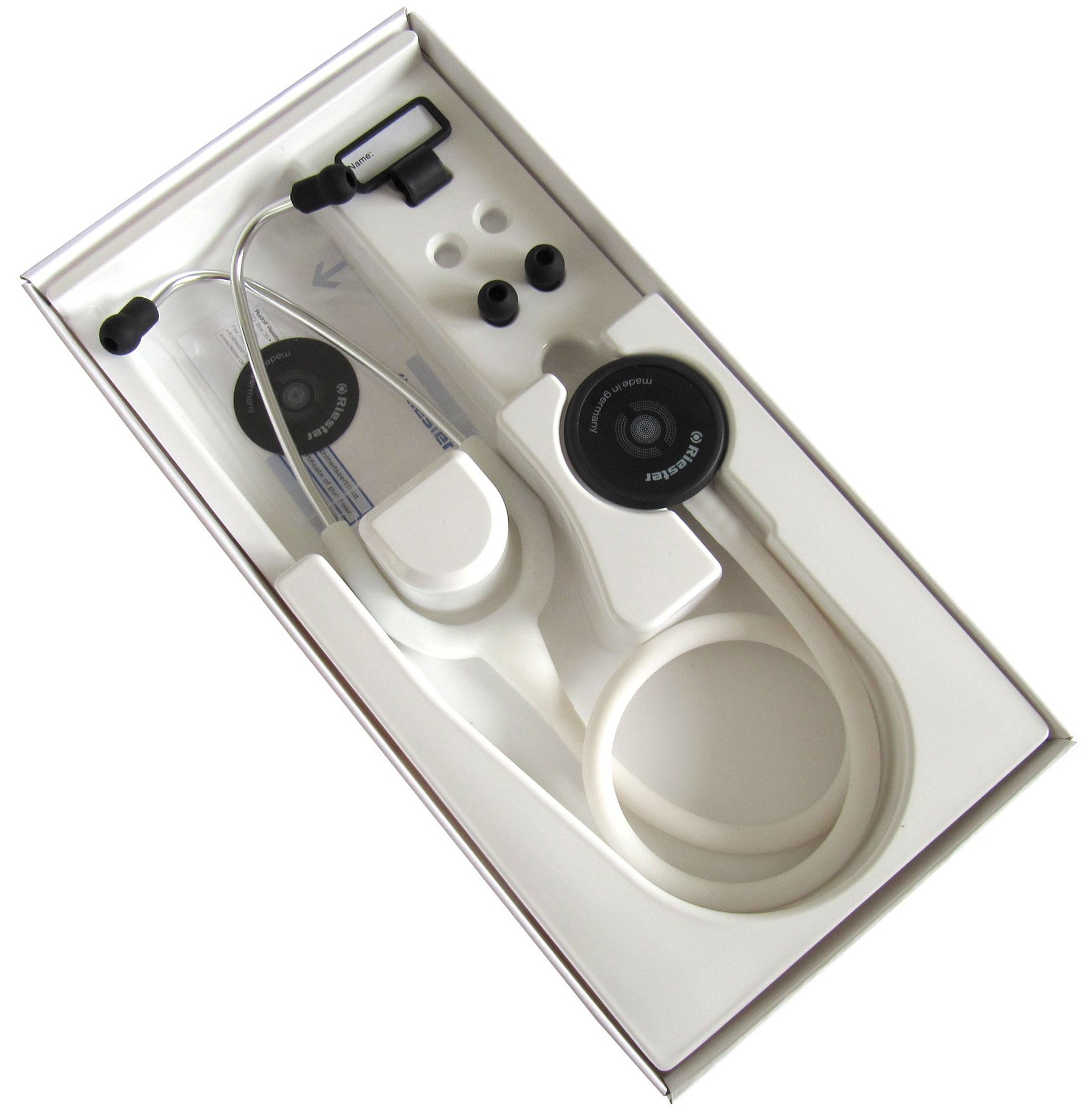 Stetofonendoscopio Riester Duplex 2.0 in alluminio - Bianco