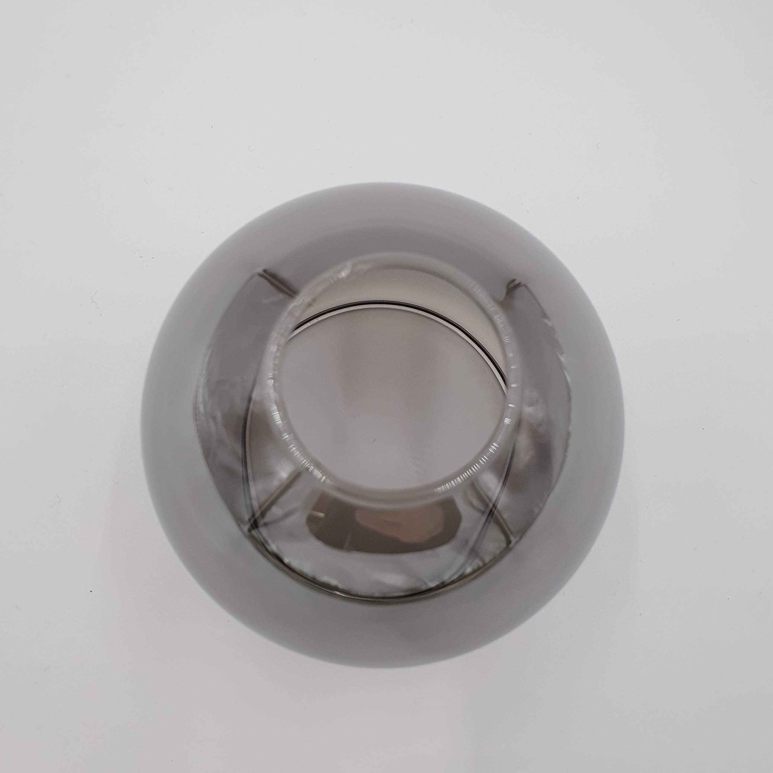 4 paralumi E14 in vetro fumé – LED adatto per fumo, vetro di ricambio E14 fumo, vetro di ricambio per lampade, paralume, vetro di ricambio (4 pezzi, colore fumo)