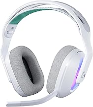 Logitech G G522 LIGHTSPEED Wireless Gaming Headset, LIGHTSYNC RGB, Full Bandwidth Mic & Advanced Synchronized Audio, Triple Connectivity - LIGHTSPEED, Bluetooth, USB-A to USB-C for PC-White