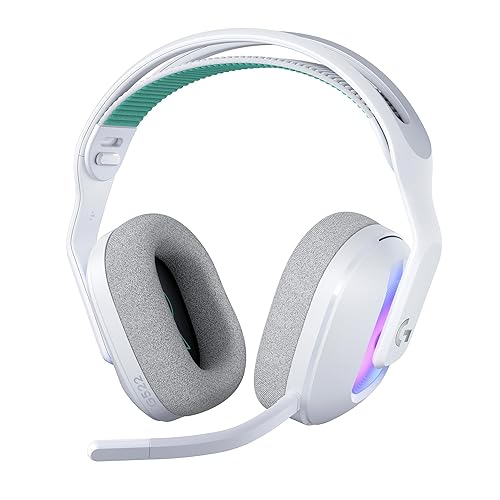 Logitech G G522 Lightspeed Auriculares con micrófono inalámbricos para Gaming, LIGHTSYNC RGB, micrófono y Audio avanzado, conexión Triple - Lightspeed, Bluetooth, USB-A a USB-C para PC - Blanco - Chollo en Informática