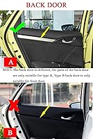 Vista 2 de LEXLEY 4 piezas de panel de puerta interior moldura de puerta cubierta ABS estilo fibra de carbono estilo calcomanía accesorios para Honda 4 puertas