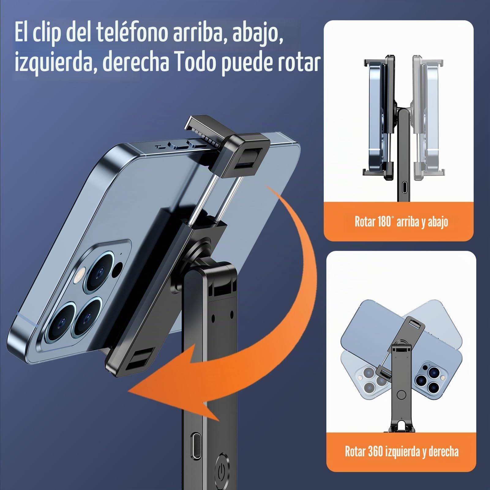 Andoer Trípode para selfie con seguimiento facial automático, 180 cm, trípode para teléfono móvil con tornillo de 1/4 pulgadas, disparador remoto, control de gestos para selfie, transmisión en vivo,