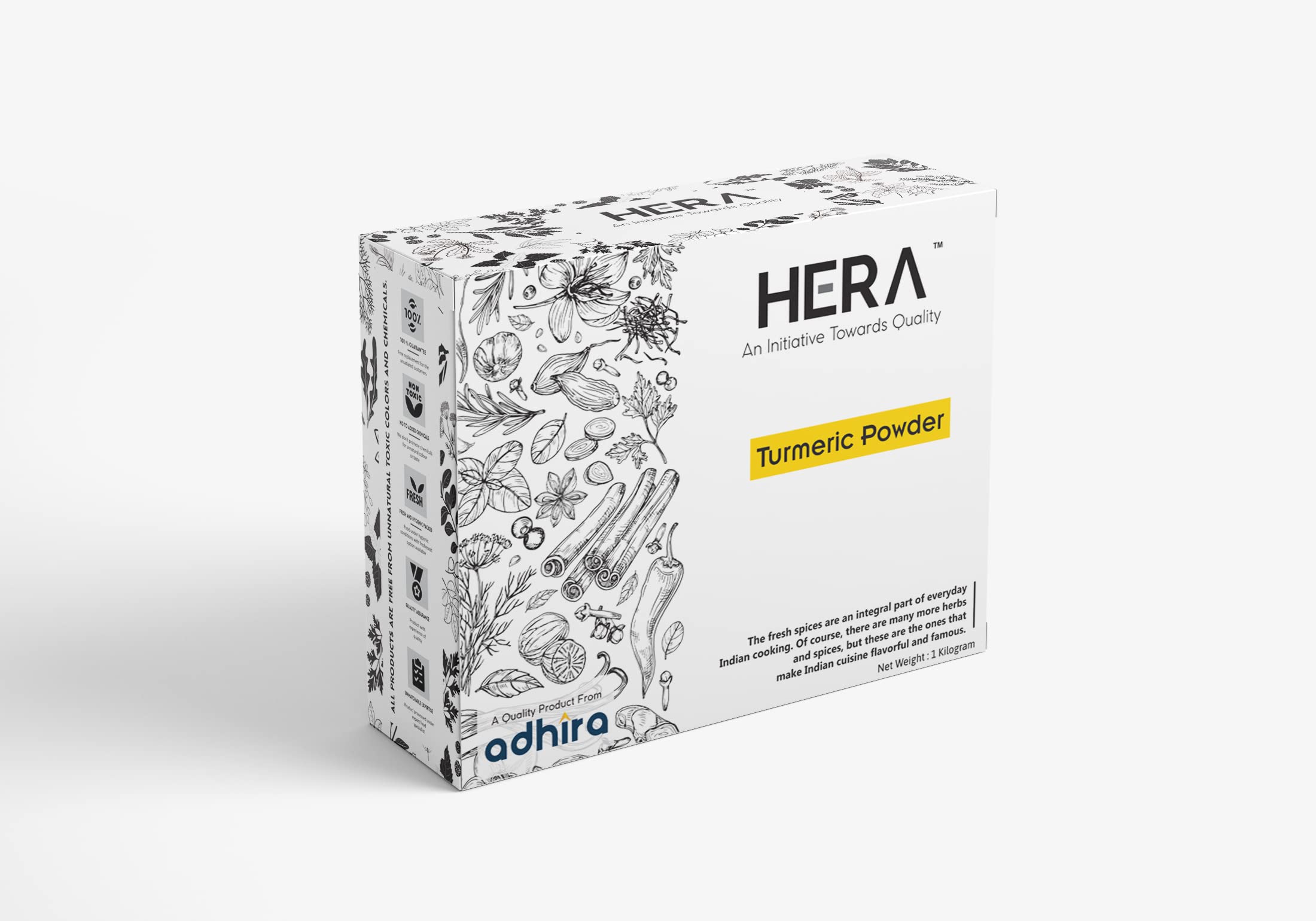 HERA PREMIUM TURMERIC POWDER ( 1 K.G. )