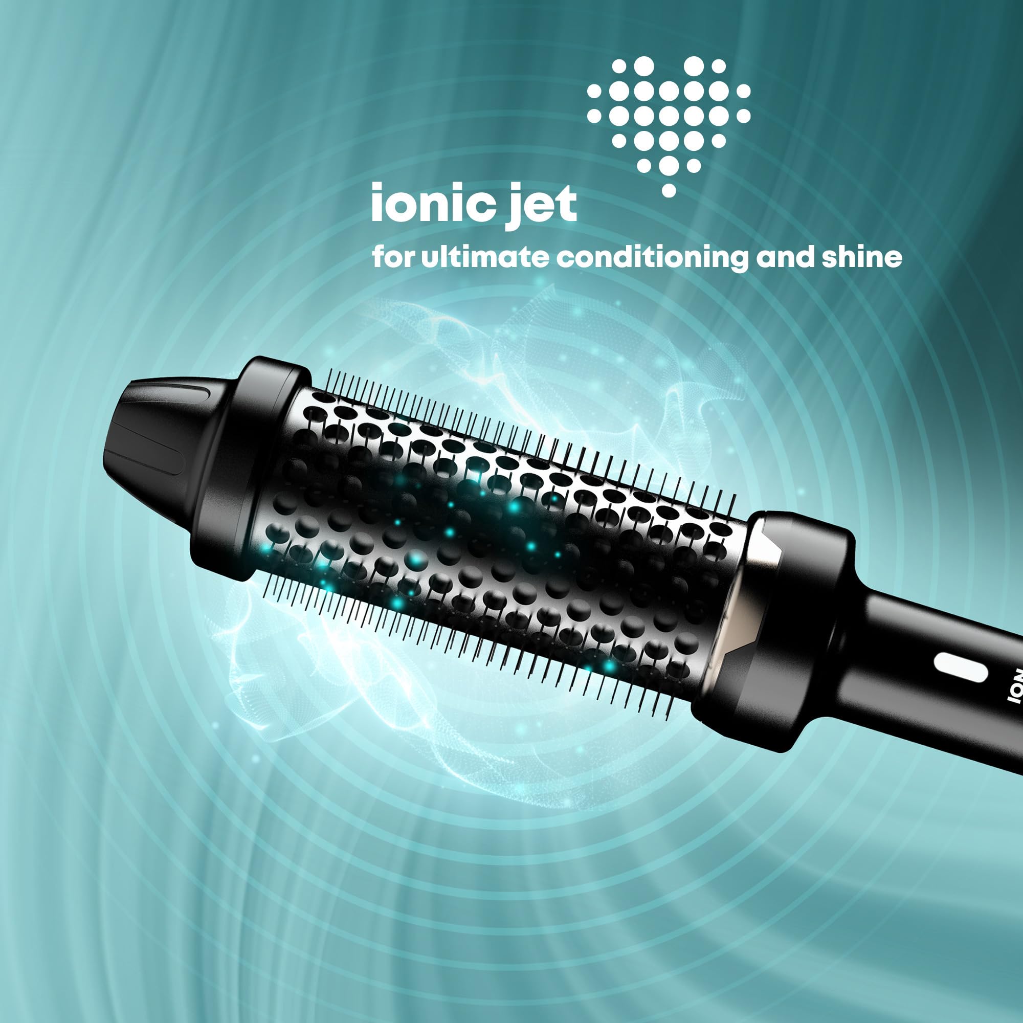 Revamp Progloss Big Hot Brush zapewnia objętość, miękkość i blask; ultraszybkie ciepło, 2 ustawienia, łatwa w użyciu, ergonomiczna konstrukcja, technologia Ionic Jet, kabel 3 m i uniwersalne napięcie