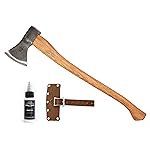 1844 Helko Werk Germany Traditional Hessen Woodworker Axe - Made in Germany Hand Forged Felling Axe and Cutting Axe, Forest Axe for Felling Tree - Head 2-3/4 lbs, Handle 28 in. (Hessen) 13563