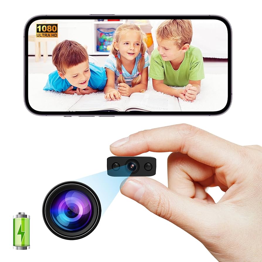 2025 Upgraded Hidden Camera - 0.5in Slim Wireless Nanny Cam With 1-Year Cloud Storage
