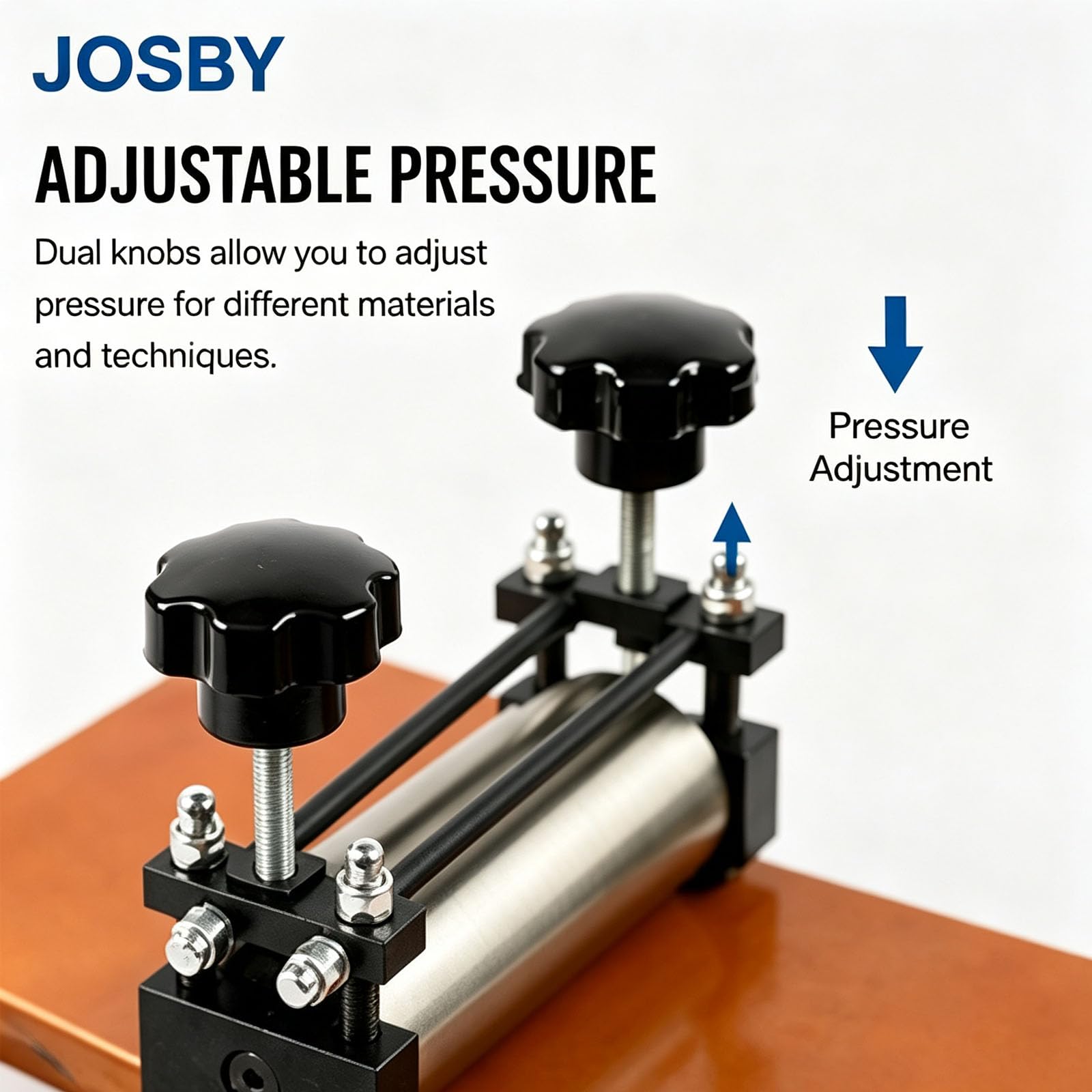 JOSBY Máquina De Grabado Multifuncional, Prensa De Grabado Y Relieve Portátil con Manivela, Ancho De Impresión De 16 Cm, para Grabados En Madera Y En Cobre, para Planchas De Pegamento