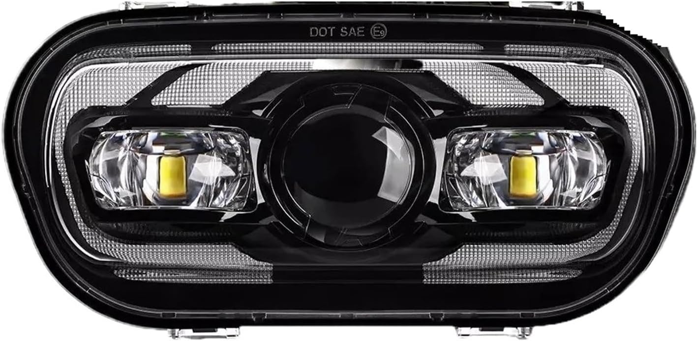 Motorcycle Head Lamp Light Kit 9.8" Motorcycle LED Headlight Assembly Plug And Play High Low Beam DRL For Fat For Bob 2008 2009 2010-2019 Headlamp