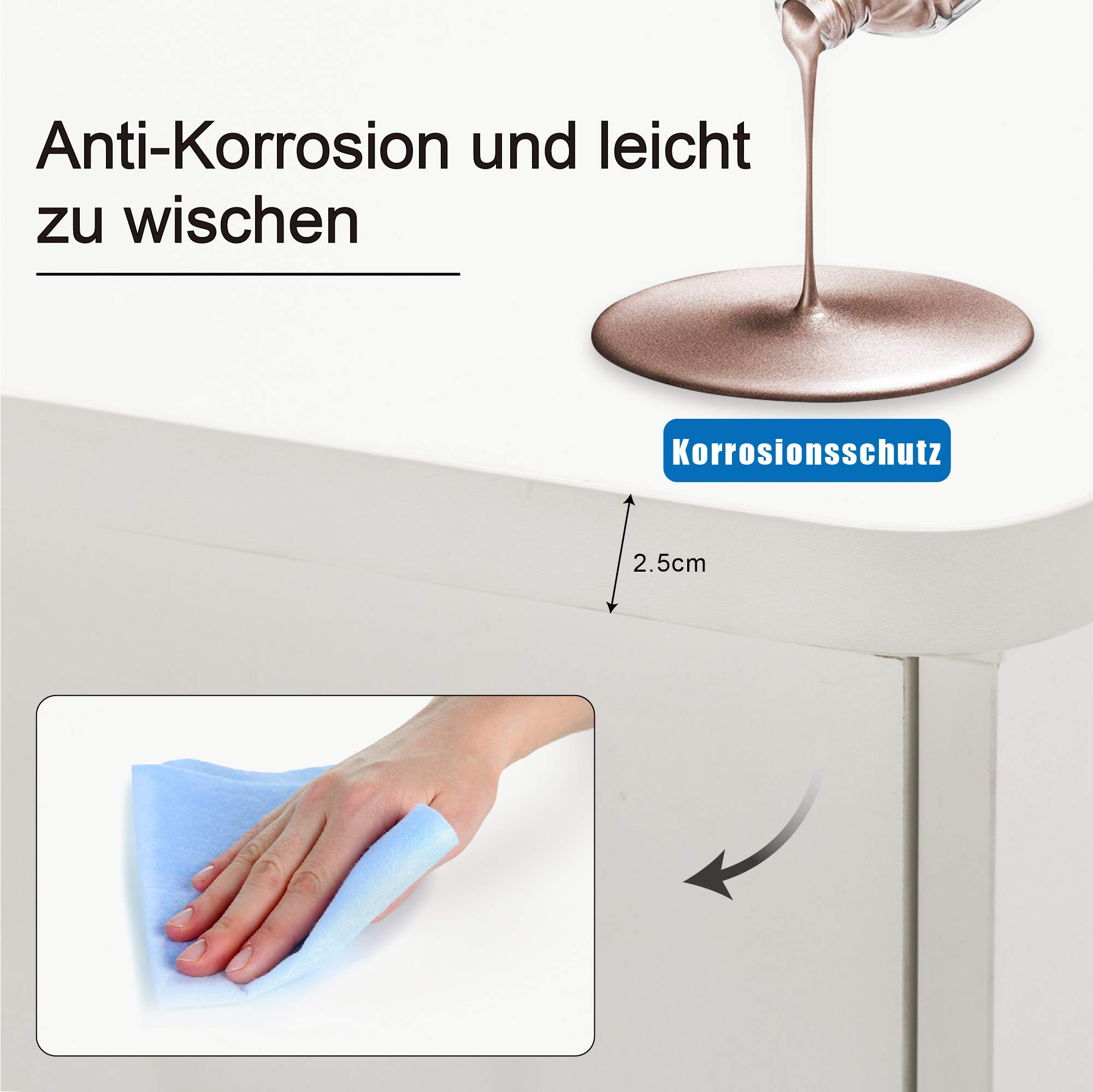 Barberpub Studiotisch Manikürtisch Nageltisch 0600-1 Weiß